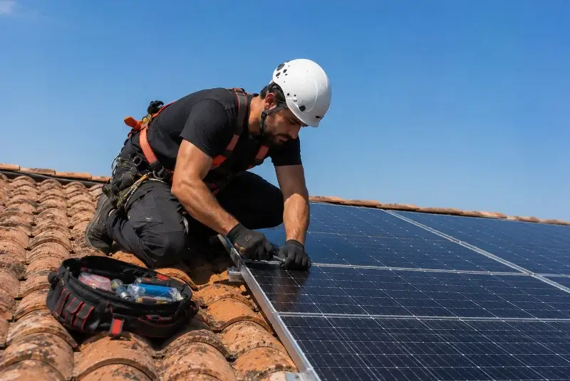 Maintenance et monitoring de panneaux solaires à Marsilly