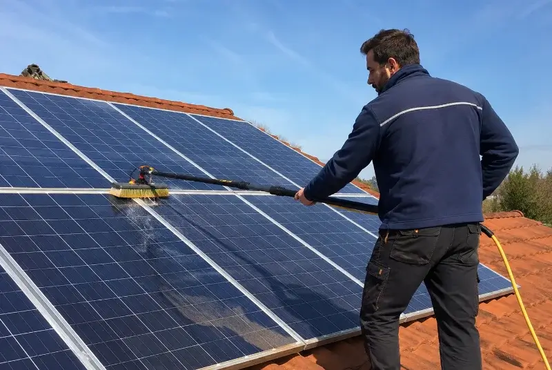 Nettoyage et entretien de panneaux solaires à Marsilly
